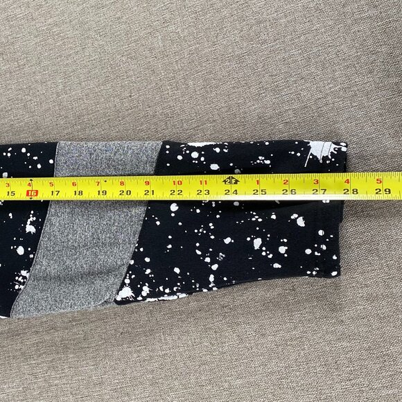 Carbon Hoodie Sweatshirt Top Men's XXL Black White Paint Streak Casual - Picture 10 of 11